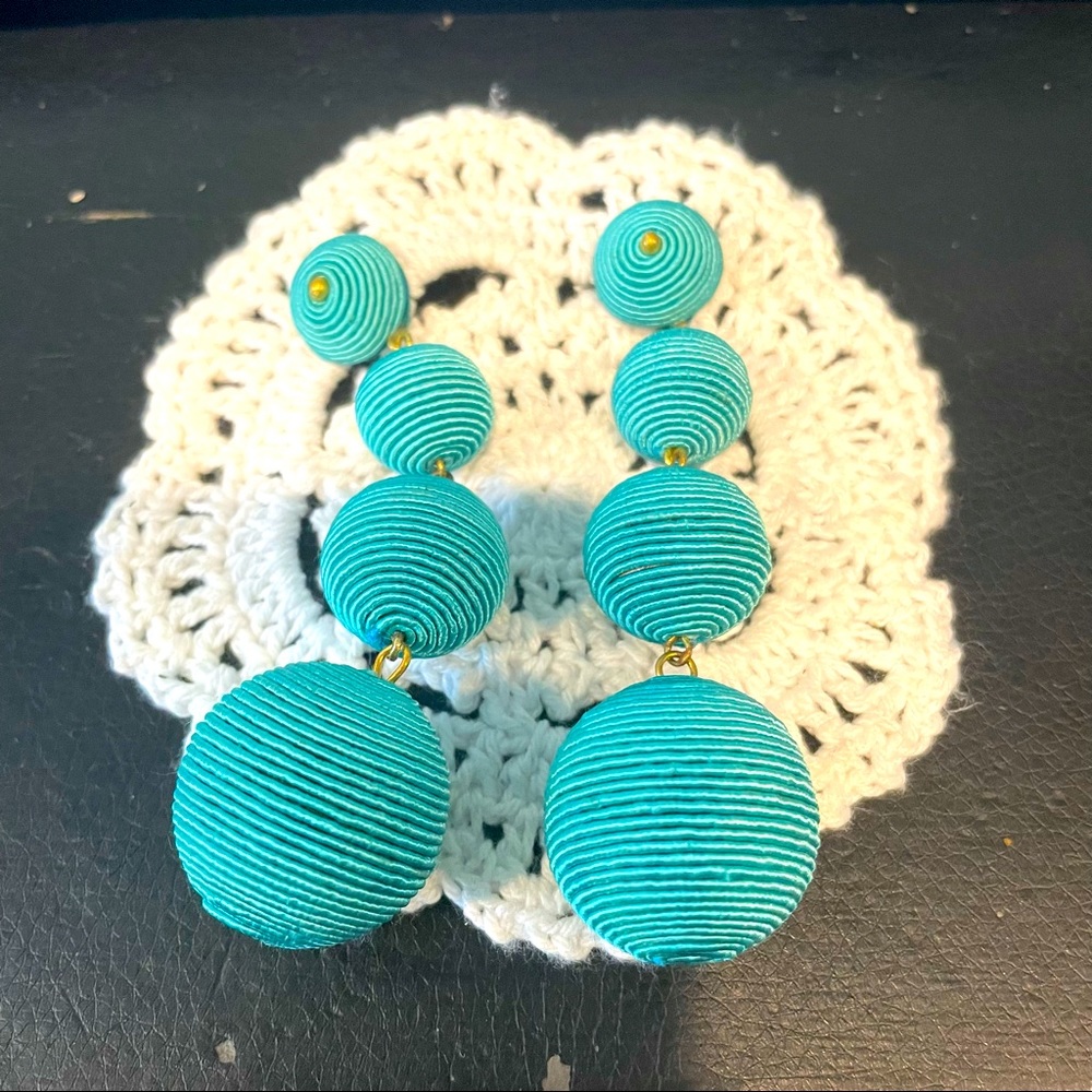 Palm Spring Tropical Teal Earring
